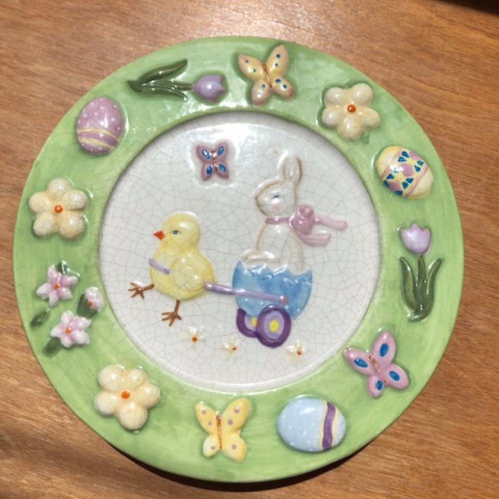 Easter Candle and Holder